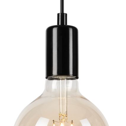 Hängeleuchte ASTRID 1xE27/60W/230V glänzend schwarz