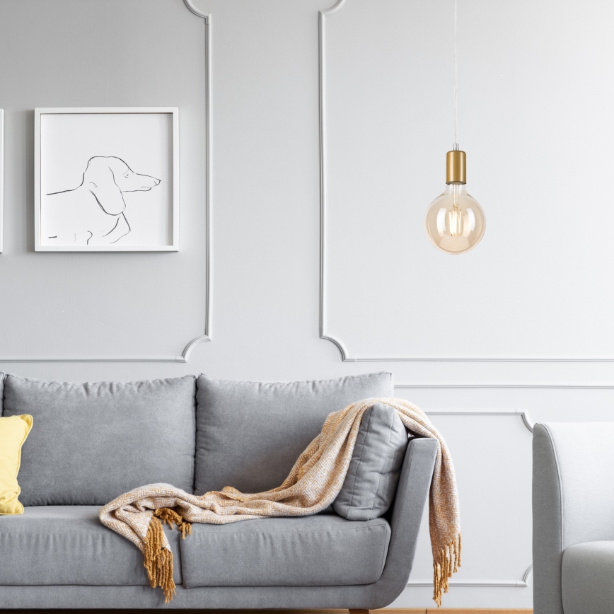 Hängeleuchte ASTRID 1xE27/60W/230V golden