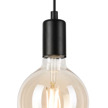 Hängeleuchte ASTRID 1xE27/60W/230V matt schwarz