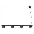 Hängeleuchte AURA an Kabel, 4xGX53/10W/230V, schwarz