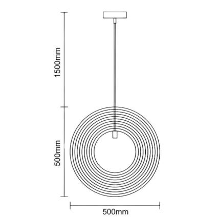Hängeleuchte aus Holz an Kabel 1xE27/60W/230V Ø 50 cm Massiv/Furnier/Gummibaumholz