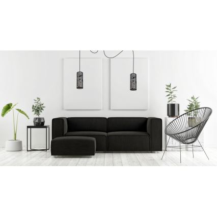 Hängeleuchte AVALO 2xE27/60W/230V Spinne grau/schwarz