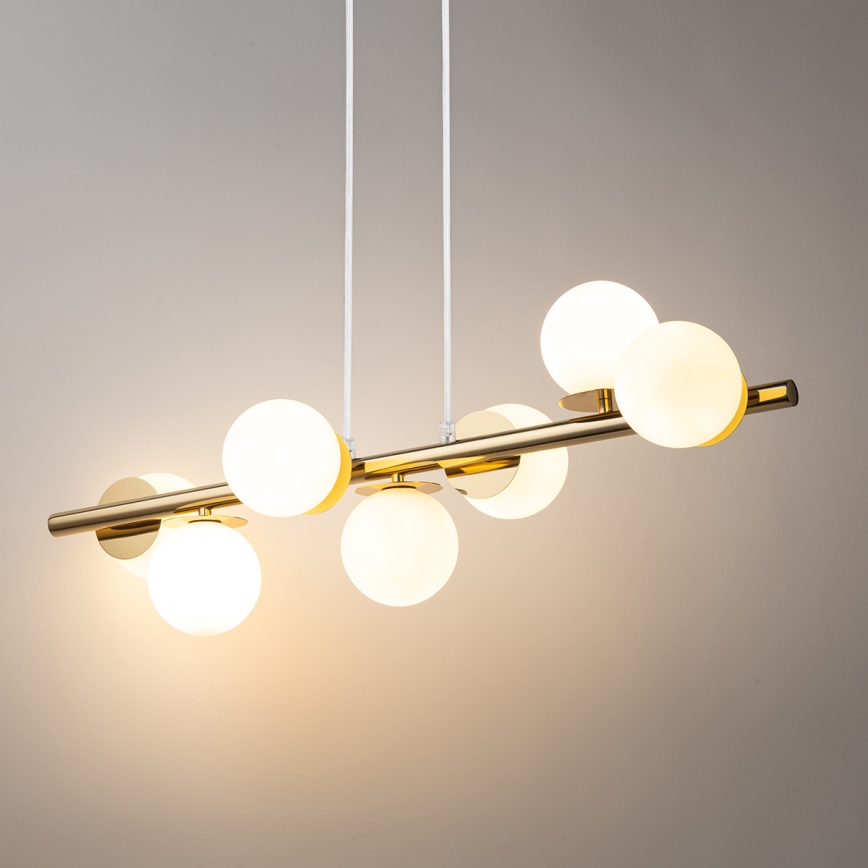 Hängeleuchte AVOLA 7xG9/12W/230V golden