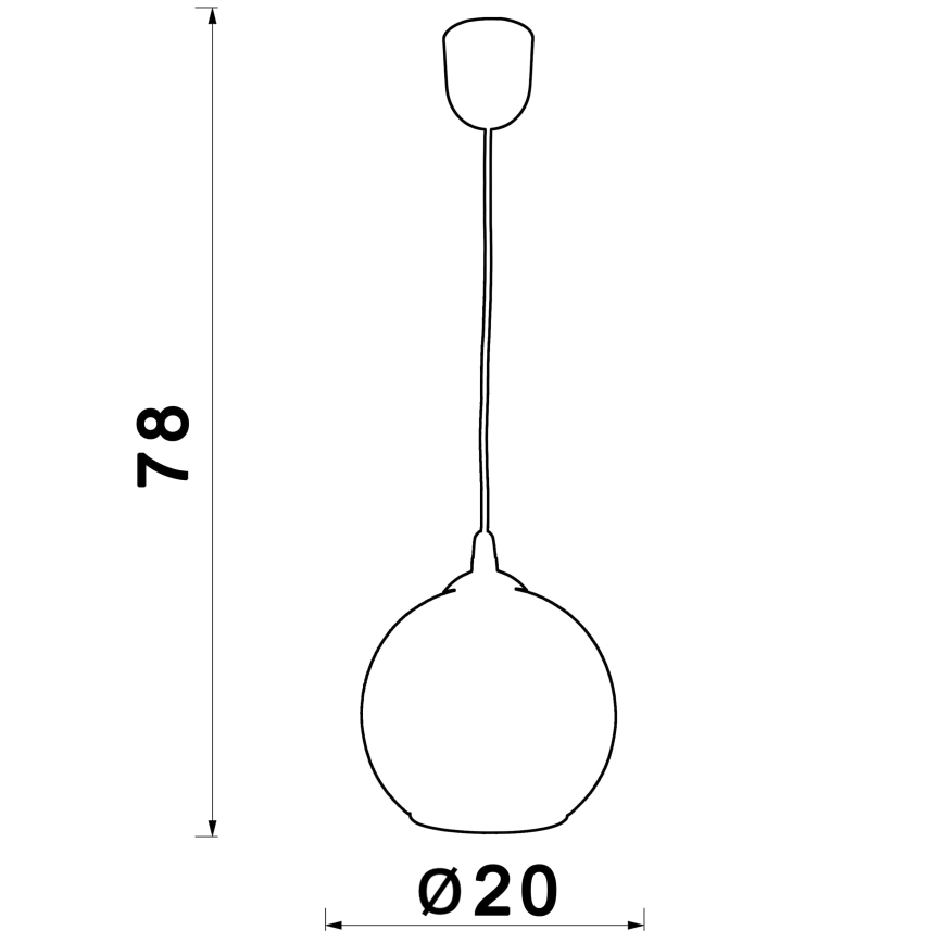 Hängeleuchte BALL 1xE27/60W/230V d 20 cm beige
