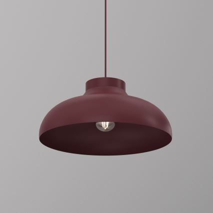 Hängeleuchte BASCA mit Kabel 1xE27/15W/230V Burgunderrot