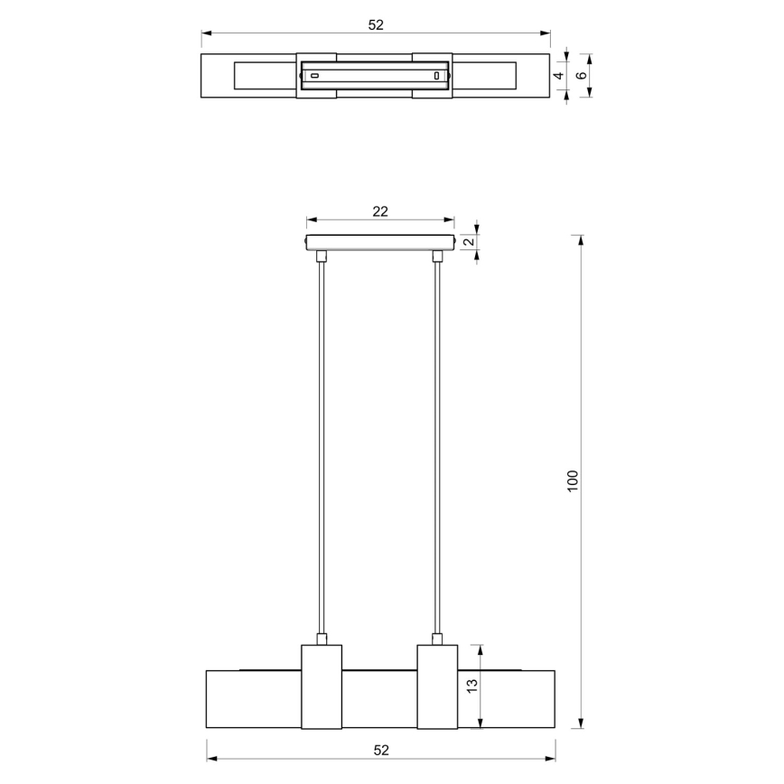 Hängeleuchte BELEN 3xGU10/8W/230V
