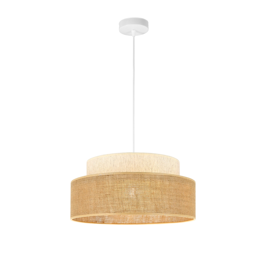 Hängeleuchte BOHO 1xE27/60W/230V cremefarben/beige