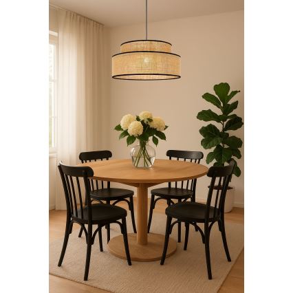 Hängeleuchte BOHO 1xE27/60W/230V d 40 cm beige