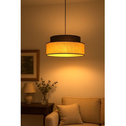 Hängeleuchte BOHO 1xE27/60W/230V d 40 cm braun/beige