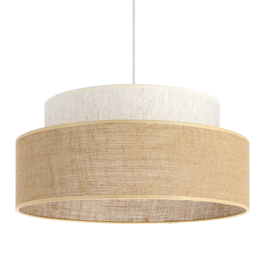 Hängeleuchte BOHO 1xE27/60W/230V d 40 cm cremefarben/beige