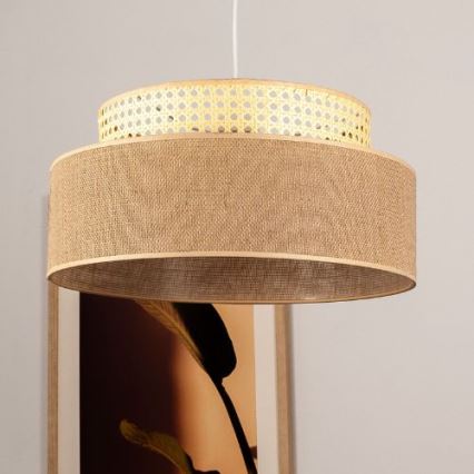 Hängeleuchte BOHO 1xE27/60W/230V d 40 cm Rattan