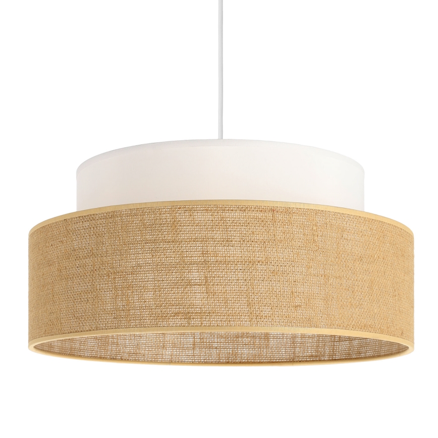 Hängeleuchte BOHO 1xE27/60W/230V weiß/beige