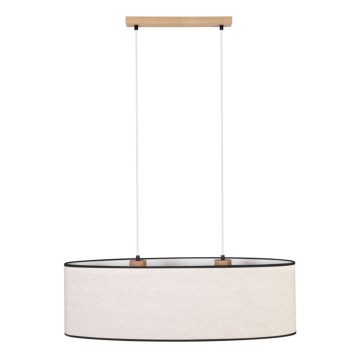 Hängeleuchte BOHO 2xE27/40W/230V Eiche