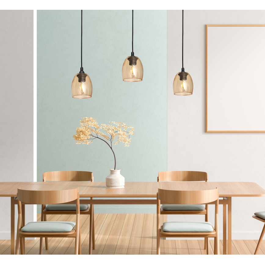 Hängeleuchte BRILLANT 1xE27/15W/230V beige