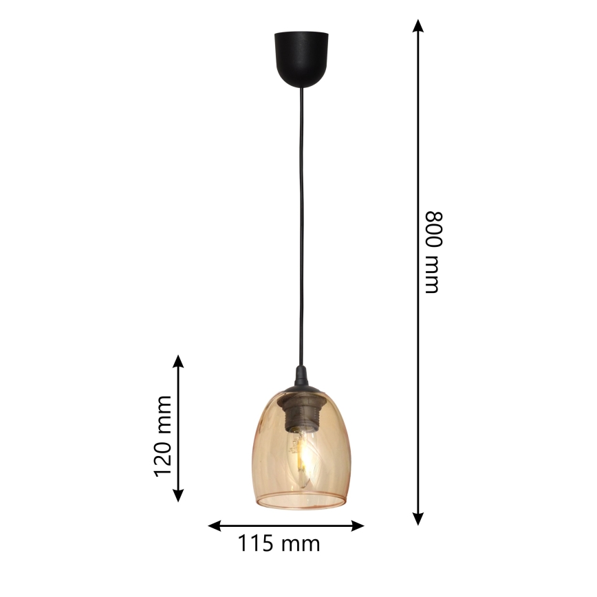 Hängeleuchte BRILLANT 1xE27/15W/230V beige