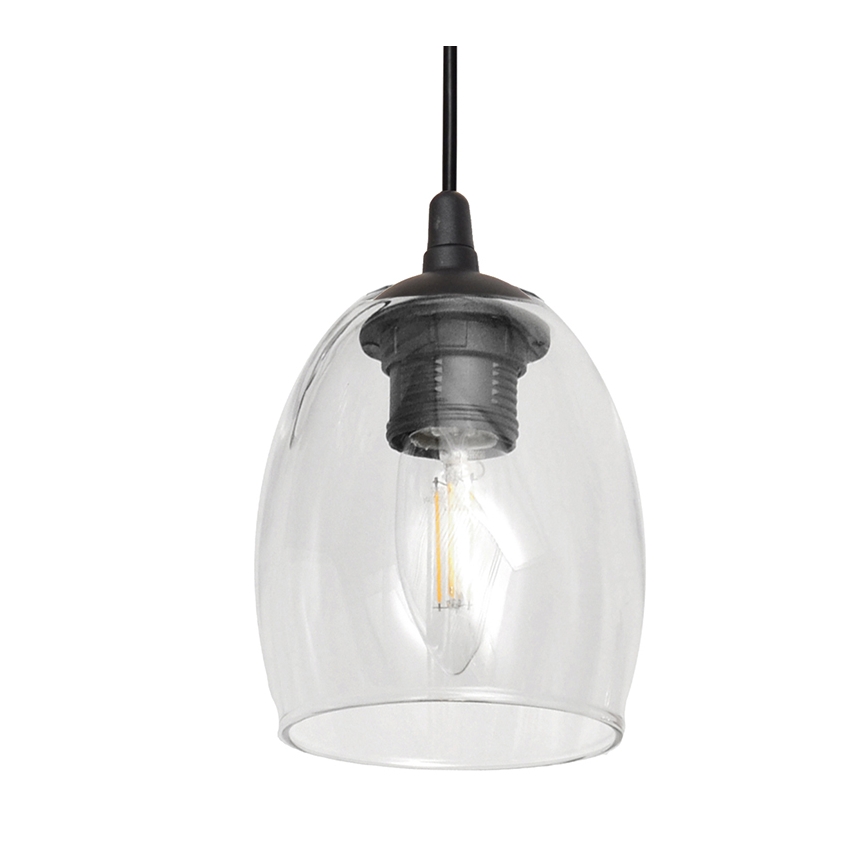 Hängeleuchte BRILLANT 1xE27/15W/230V durchsichtig
