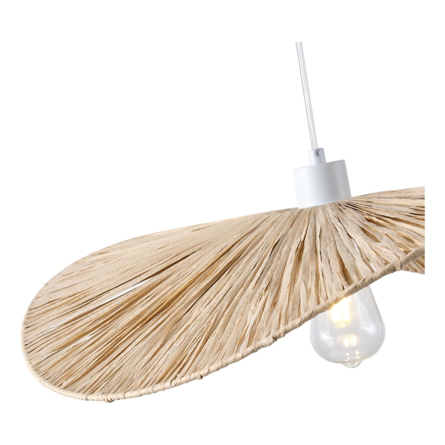 Hängeleuchte CALYPSO 1xE27/15W/230V d 55 cm Bambus