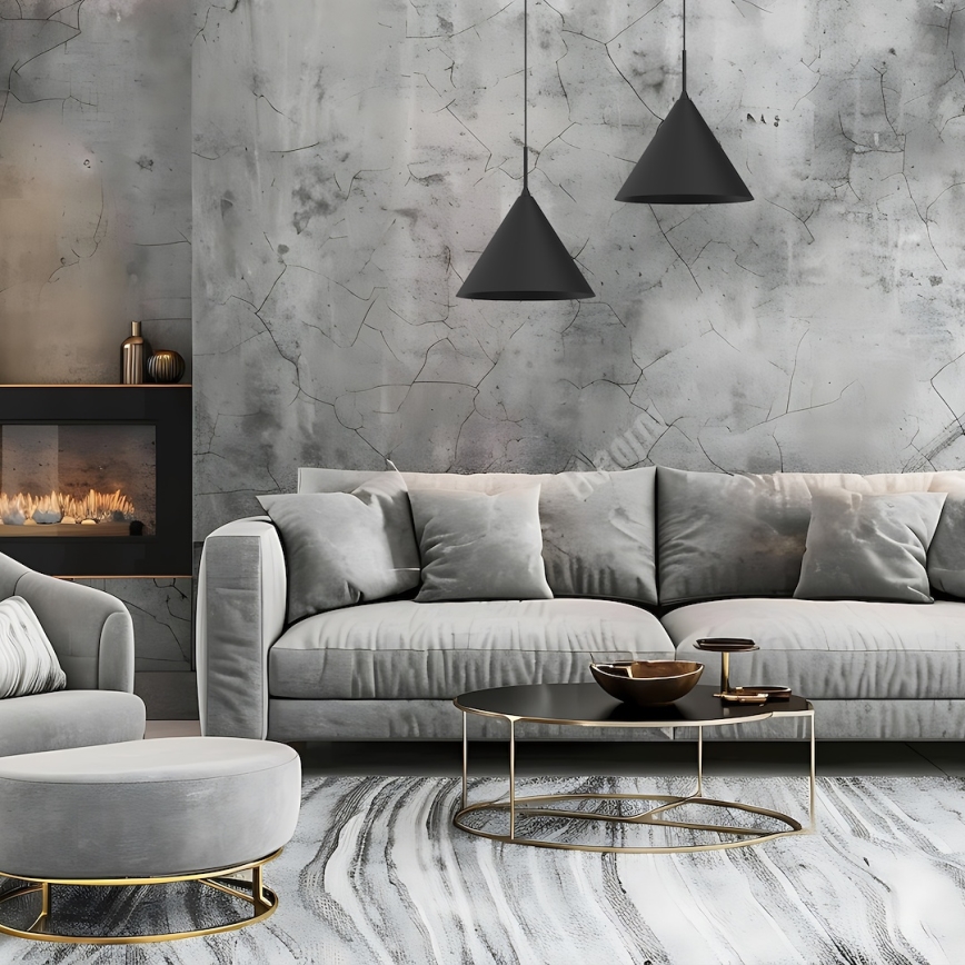 Hängeleuchte CAPITAL, 1xGX53/15W/230V, Ø 32 cm, schwarz