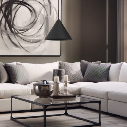 Hängeleuchte CAPITAL, 1xGX53/15W/230V, Ø 32 cm, schwarz