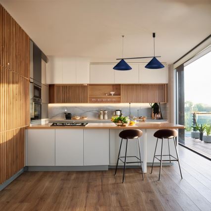 Hängeleuchte CAPITAL 2xGX53/15W/230V blau