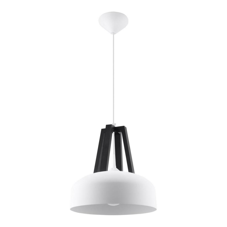Hängeleuchte CASCO 1xE27/60W/230V d 30 cm Birke/Buche