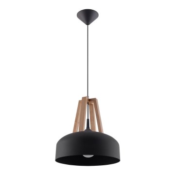 Hängeleuchte CASCO 1xE27/60W/230V d 30 cm Birke