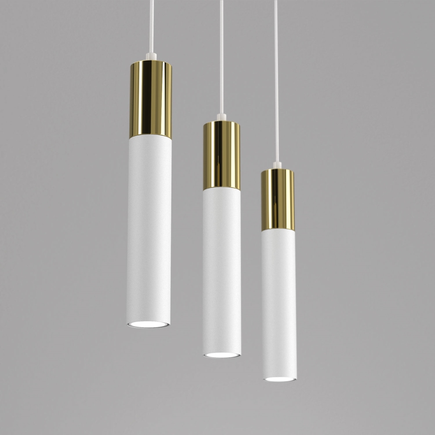 Hängeleuchte CASSA 3xGU10/8W/230V weiß/gold
