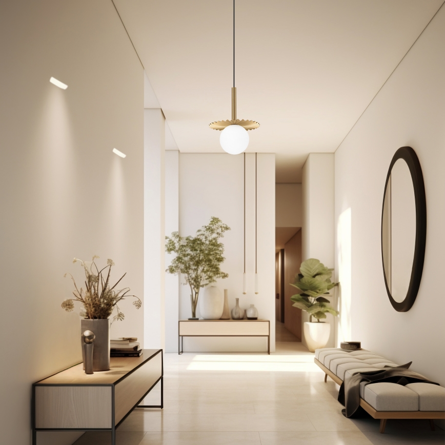 Hängeleuchte CHITA an Kabel 1xG9/5W/230V gold