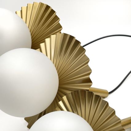 Hängeleuchte CHITA mit Kabelaufhängung, 3xG9/5W/230V, gold