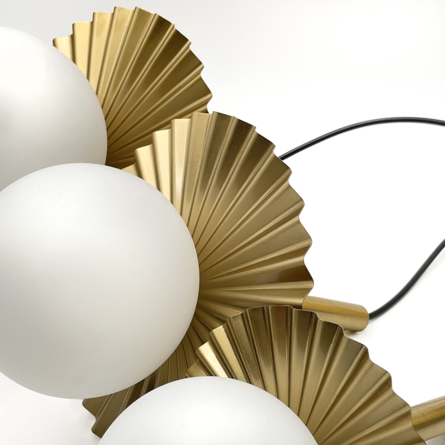 Hängeleuchte CHITA mit Kabelaufhängung, 3xG9/5W/230V, gold