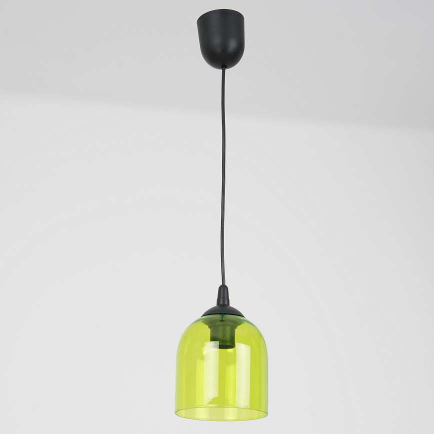 Hängeleuchte CHRIS 1xE27/60W/230V d 11 cm grün