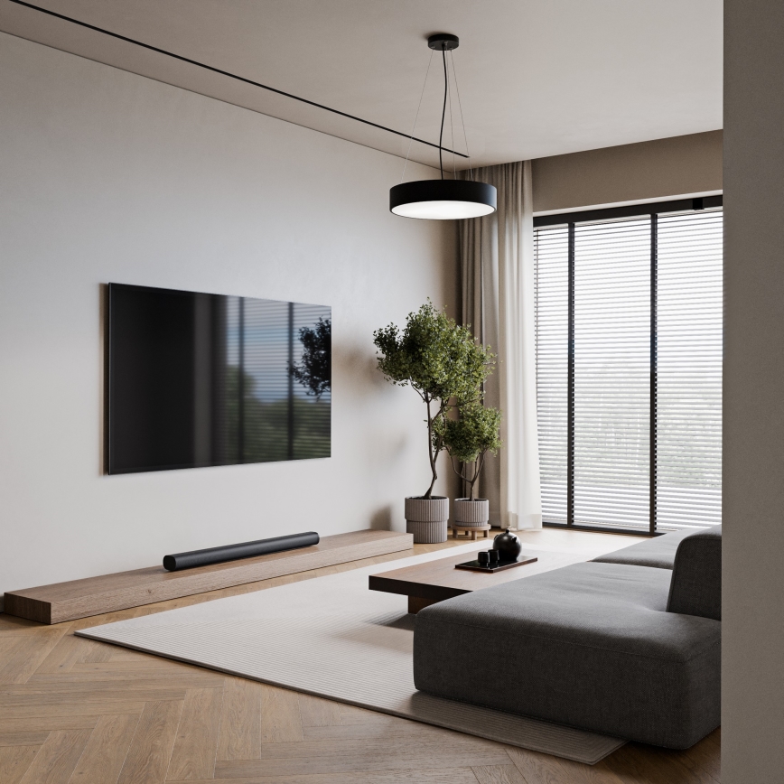 Hängeleuchte CLEO 3xE27/24W/230V d 40 cm schwarz