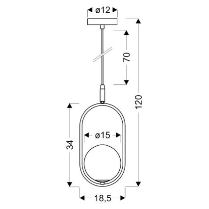 Hängeleuchte CORDEL 1xG9/28W/230V