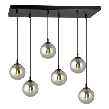 Hängeleuchte COSMO 6xE14/10W/230V schwarz/grau