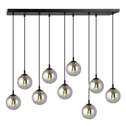 Hängeleuchte COSMO 9xE14/10W/230V schwarz/grau