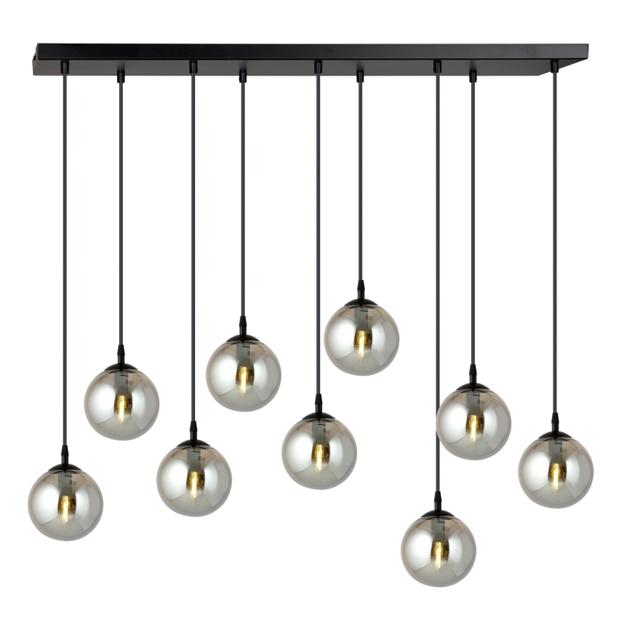 Hängeleuchte COSMO 9xE14/10W/230V schwarz/grau