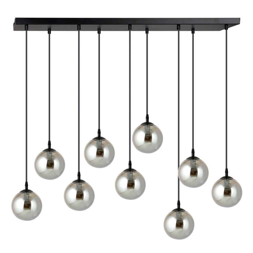 Hängeleuchte COSMO 9xE14/10W/230V schwarz/grau