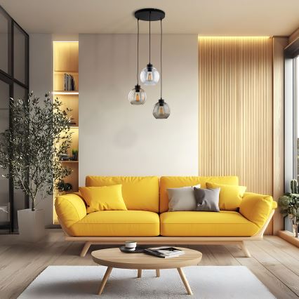 Hängeleuchte CUBUS 3xE27/60W/230V