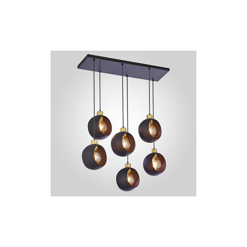 Hängeleuchte CYKLOP 6xE27/60W/230V