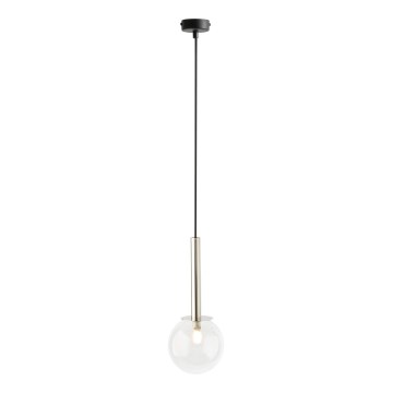 Hängeleuchte DAISY 1xG9/12W/230V d 14 cm glänzendes Chrom/schwarz/klar