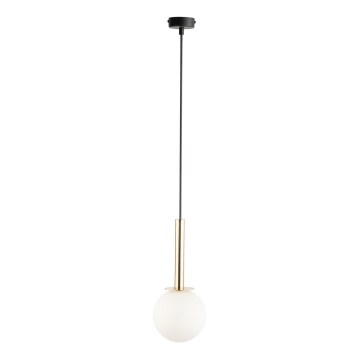 Hängeleuchte DAISY 1xG9/12W/230V d 14 cm golden/schwarz/weiß