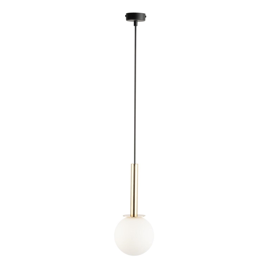 Hängeleuchte DAISY 1xG9/12W/230V d 14 cm golden/schwarz/weiß