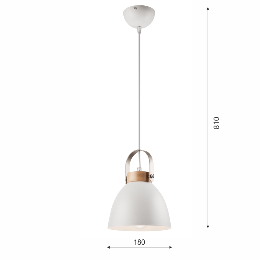 Hängeleuchte DANIELLE 1xE27/60W/230V Buche