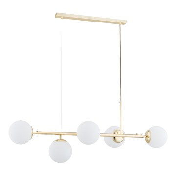 Hängeleuchte DANSA 5xE14/10W/230V golden