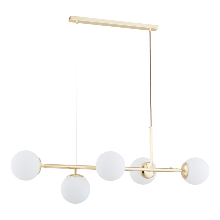 Hängeleuchte DANSA 5xE14/10W/230V golden