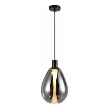 Hängeleuchte DENSO an Kabel, 1xG9/5W/230V, Ø 20 cm, schwarz-chrom