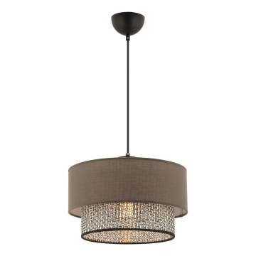 Hängeleuchte ECHO an Kabel 1xE27/60W/230V braun/grau