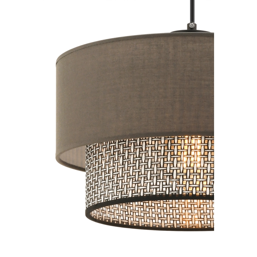 Hängeleuchte ECHO an Kabel 1xE27/60W/230V braun/grau