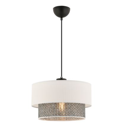 Hängeleuchte ECHO mit Kabelaufhängung 1xE27/60W/230V creme/grau