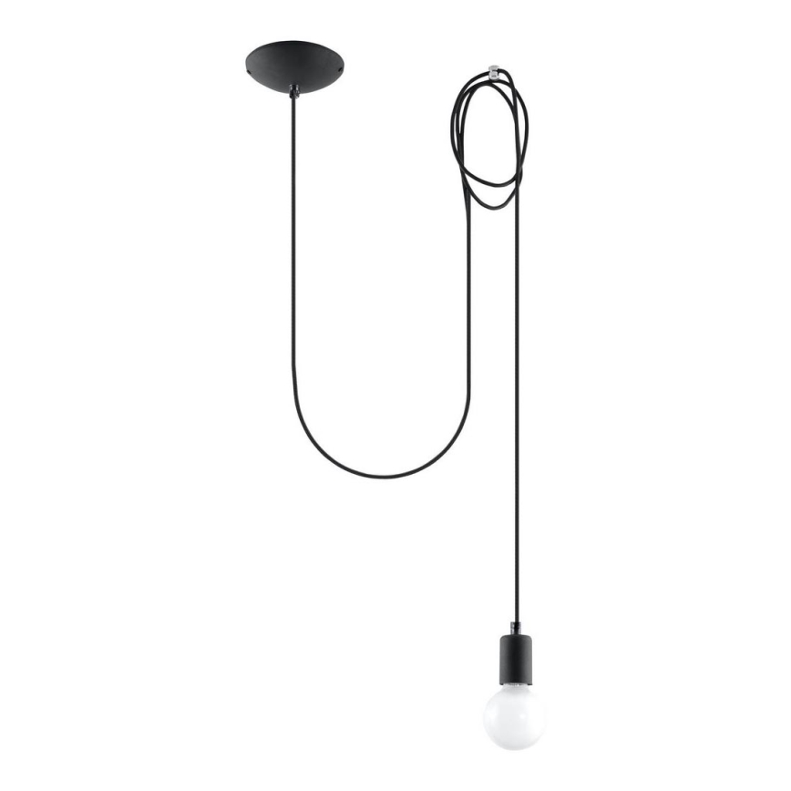 Hängeleuchte EDISON 1 1xE27/60W/230V Spinne schwarz